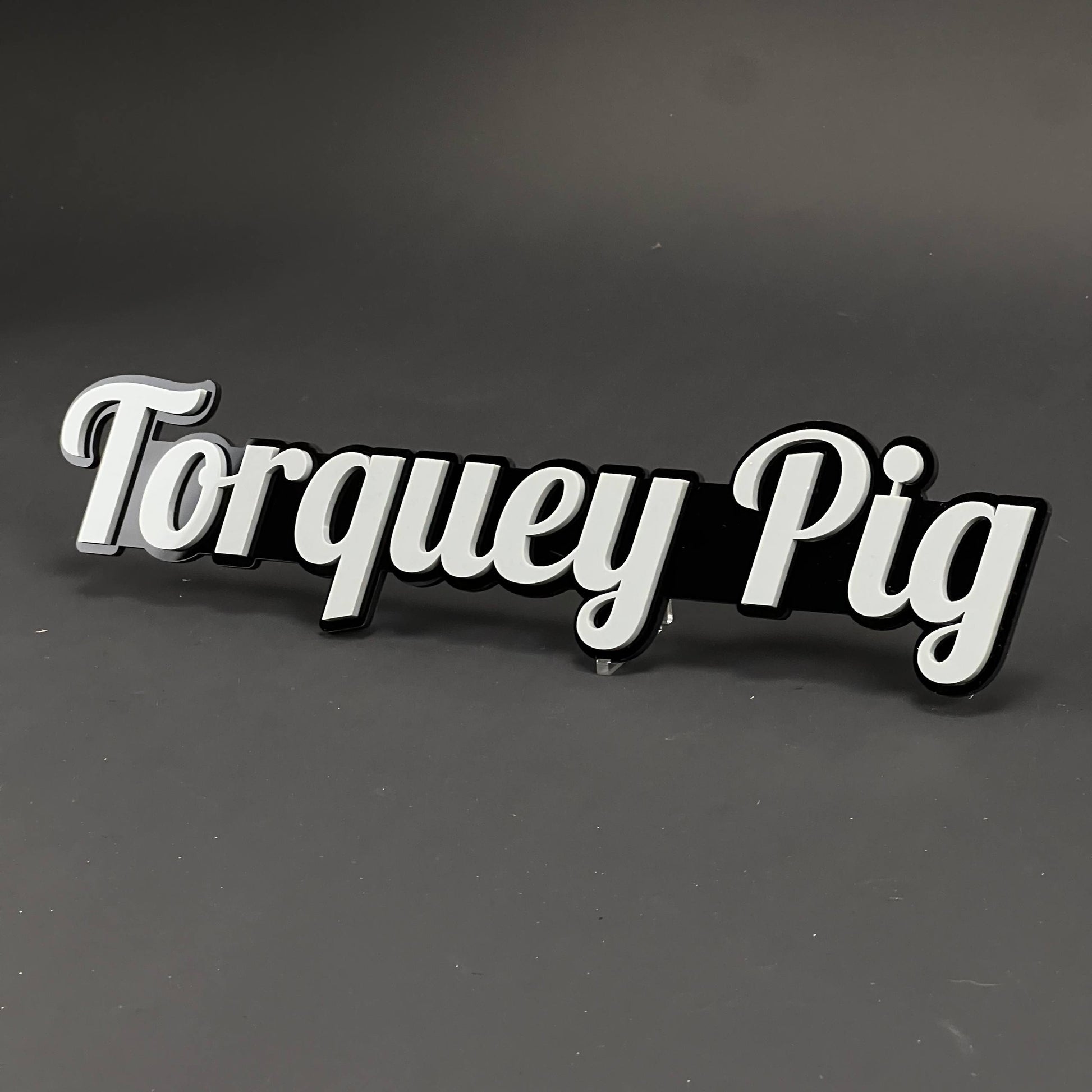 1PC Torquey Pig 3D Acrylic Badge - Car Truck Emblem Fender Sticker