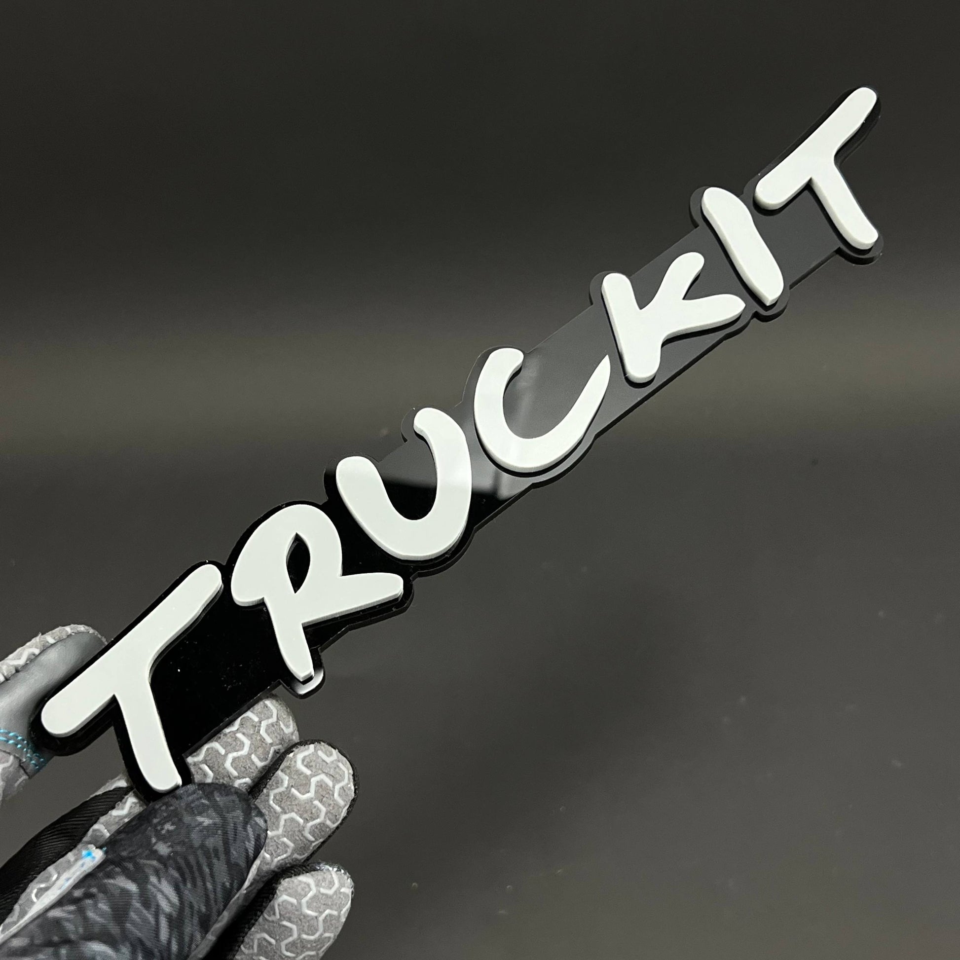 1PC TRUCKIT 3D Acrylic Badge - Car Truck Emblem Fender Tailgate Trunk Sticker