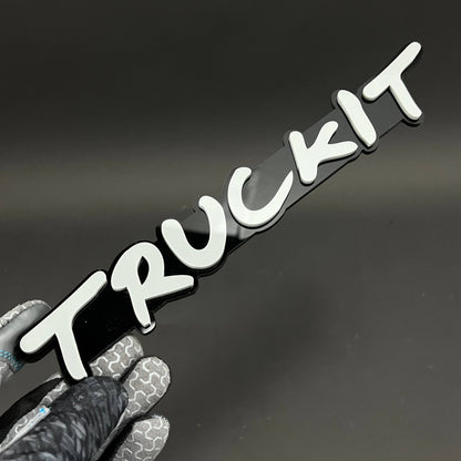 1PC TRUCKIT 3D Acrylic Badge - Car Truck Emblem Fender Tailgate Trunk Sticker