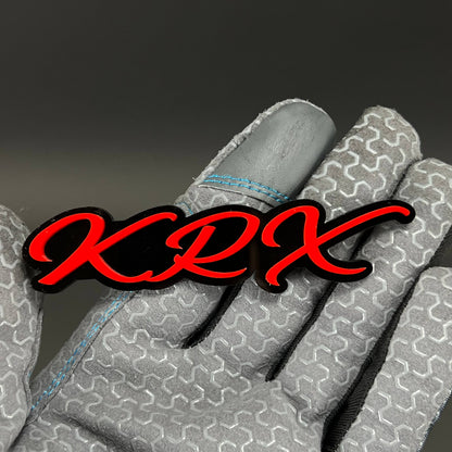 1PC KRX 3D Acrylic Badge - Car Truck Emblem Fender Tailgate Trunk Sticker