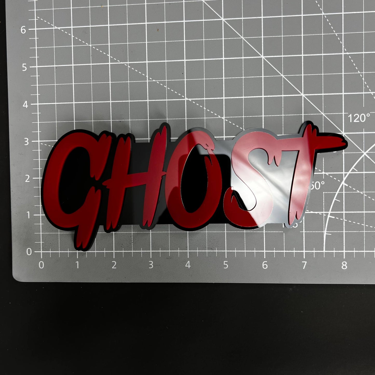 1PC GHOST 3D Acrylic Badge - Car Truck Emblem Fender Tailgate Trunk Sticker