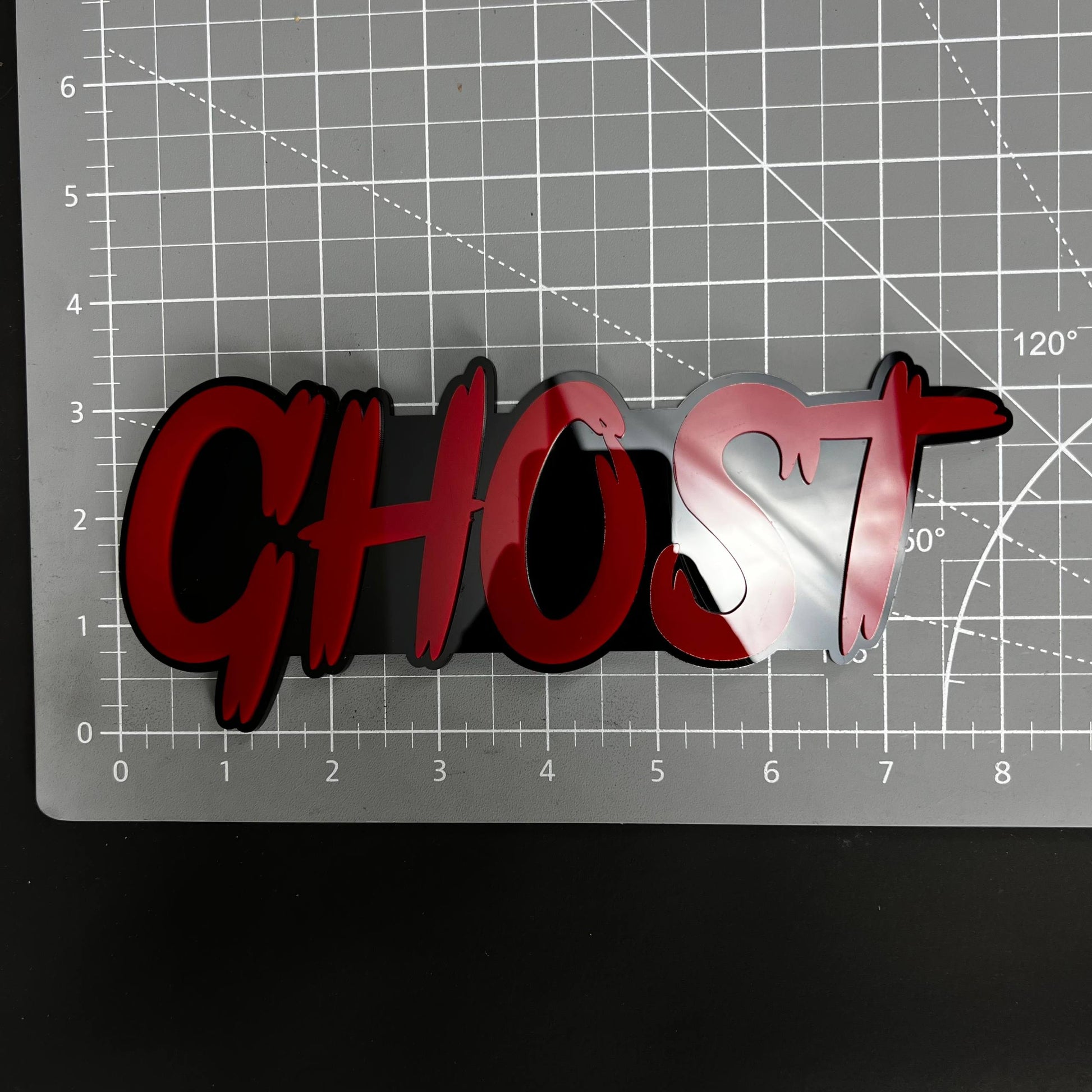 1PC GHOST 3D Acrylic Badge - Car Truck Emblem Fender Tailgate Trunk Sticker