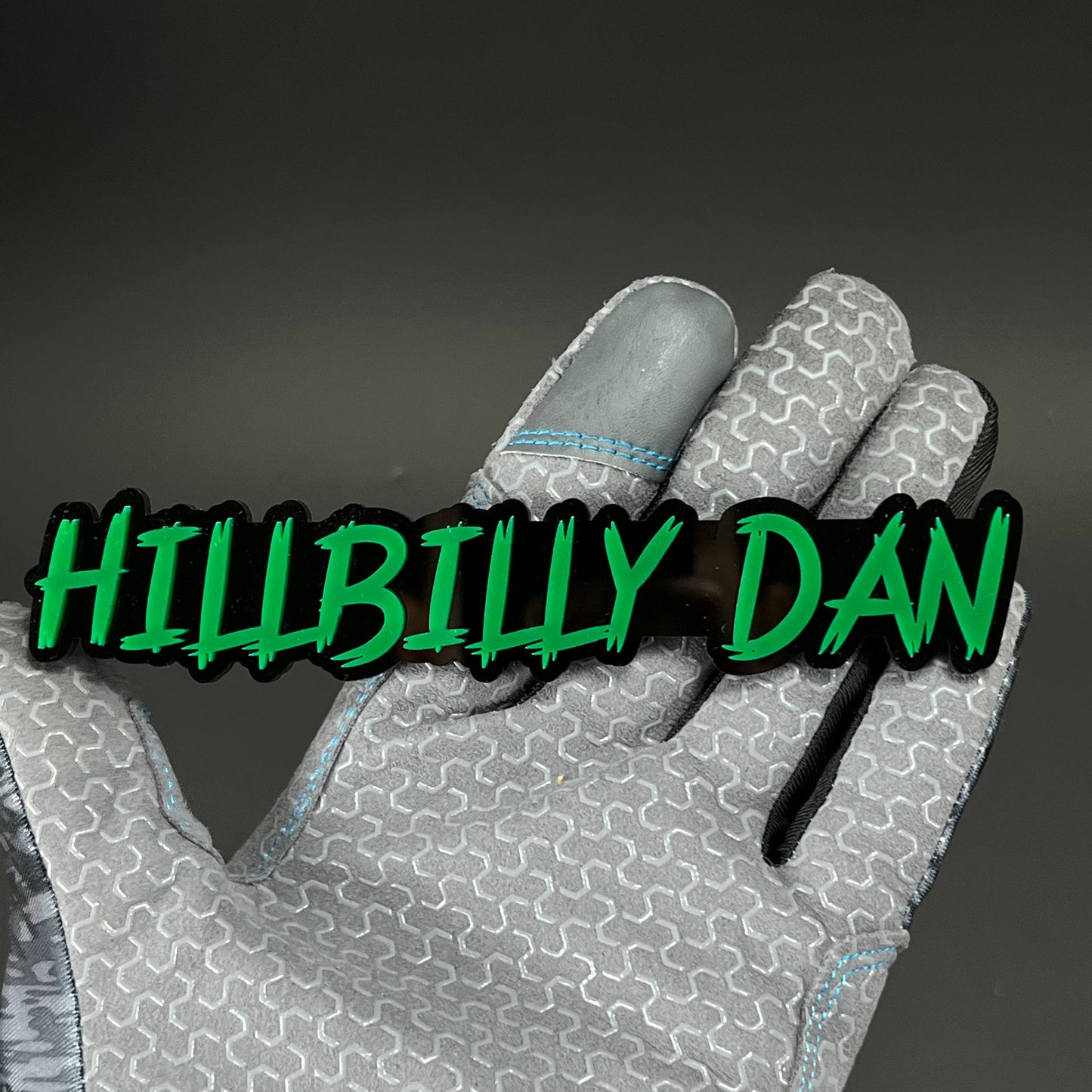 1PC HILLBILLY DAN 3D Acrylic Badge - Car Truck Emblem Fender Sticker