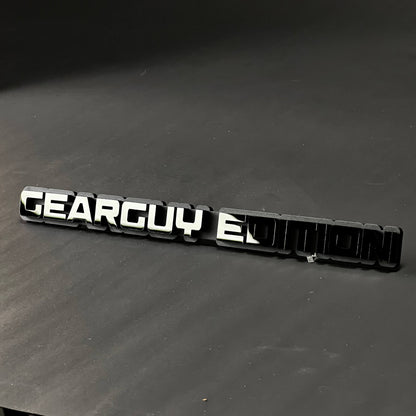 1PC GEARGUY EDITION 3D Acrylic Badge - Car Truck Emblem Fender Sticker