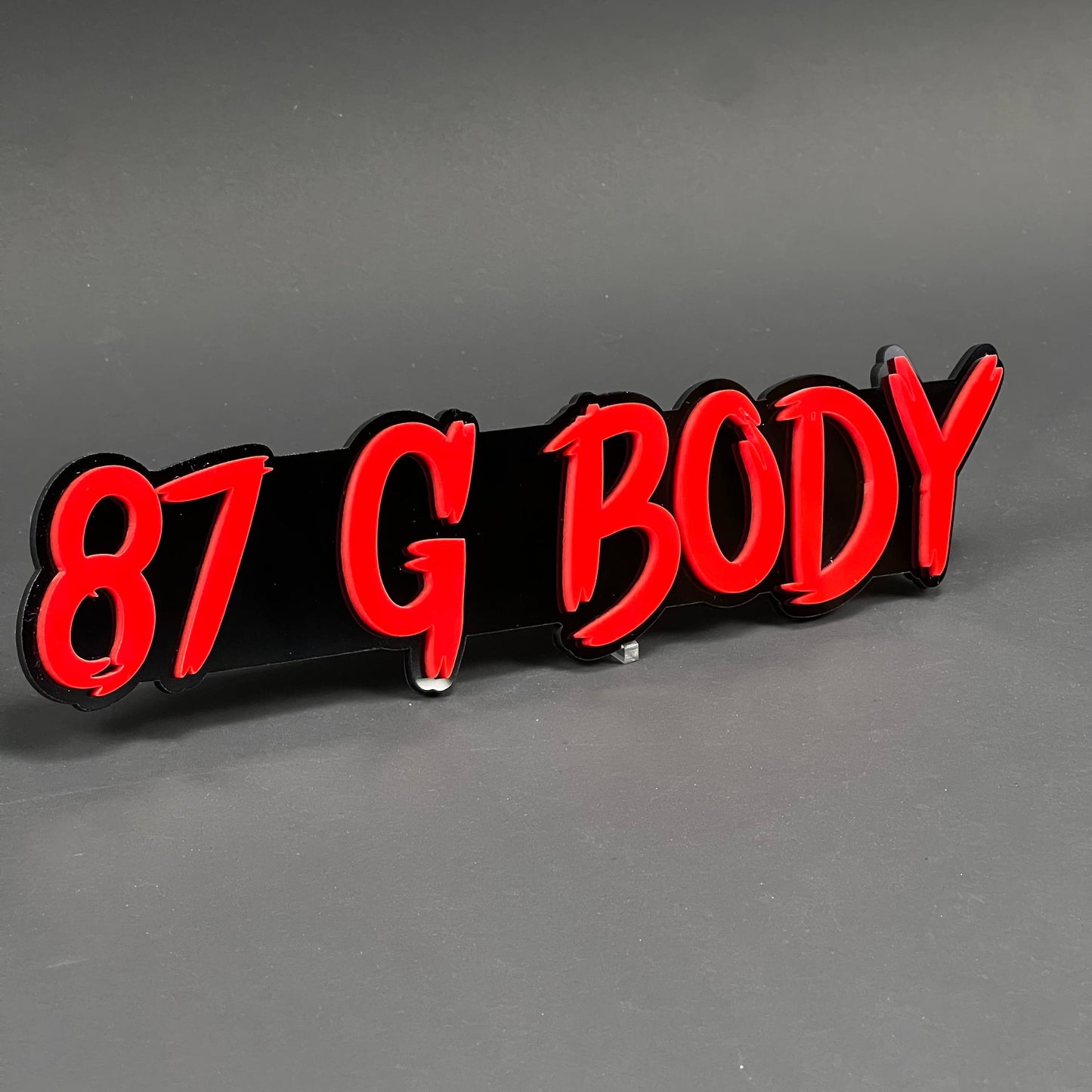 1PC 87 G BODY 3D Acrylic Badge - Car Truck Emblem Fender Tailgate Trunk Sticker