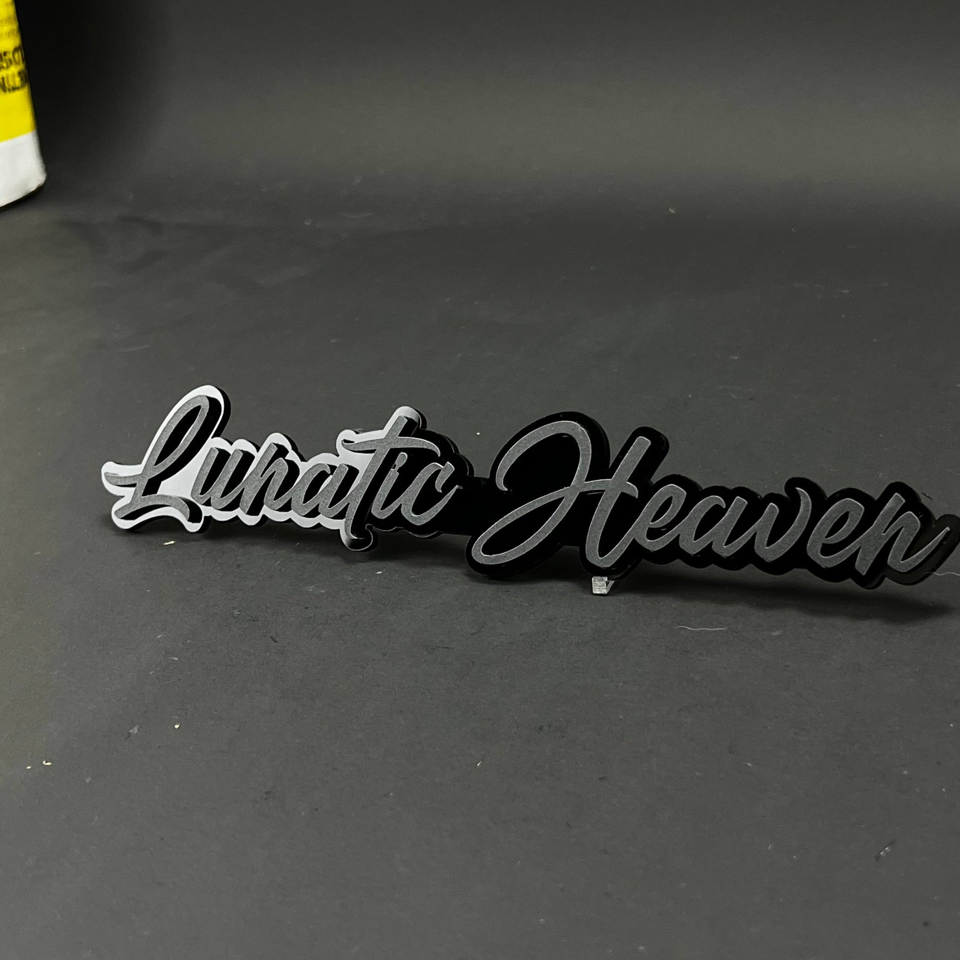1PC Lunatic Heaven 3D Acrylic Badge - Car Truck Emblem Fender Sticker