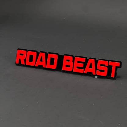1PC ROAD BEAST 3D Acrylic Badge - Car Truck Emblem Fender Tailgate Trunk Sticker