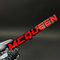 1PC MCQUEEN 3D Acrylic Badge - Car Truck Emblem Fender Tailgate Trunk Sticker
