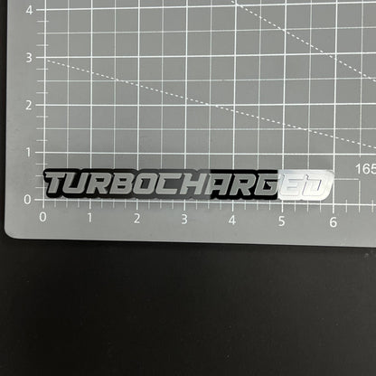 1PC TURBOCHARGED 3D Acrylic Badge - Car Truck Emblem Fender Sticker