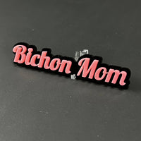 1PC Bichon Mom 3D Acrylic Badge - Car Truck Emblem Fender Tailgate Trunk Sticker