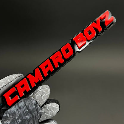 1PC CAMARO BOYZ 3D Acrylic Badge - Car Truck Emblem Fender Sticker