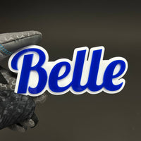 1PC Belle 3D Acrylic Badge - Car Truck Emblem Fender Tailgate Trunk Sticker