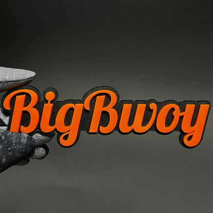 1PC BigBwoy 3D Acrylic Badge - Car Truck Emblem Fender Tailgate Trunk Sticker