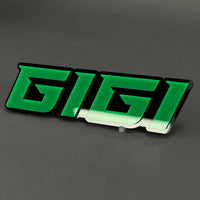 1PC GIGI 3D Acrylic Badge - Car Truck Emblem Fender Tailgate Trunk Sticker