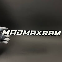 1PC MADMAXRAM 3D Acrylic Badge - Car Truck Emblem Fender Tailgate Trunk Sticker