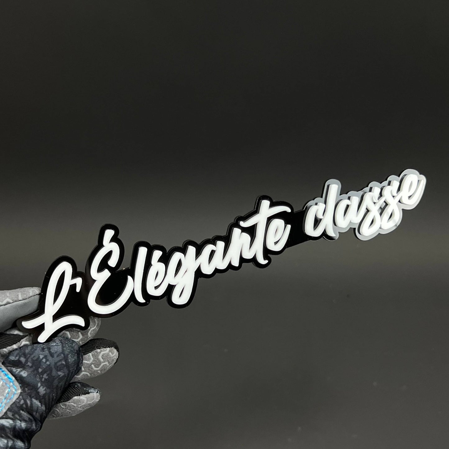 1PC L'Elegante classe 3D Acrylic Badge - Car Truck Emblem Fender Sticker