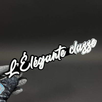 1PC L'Elegante classe 3D Acrylic Badge - Car Truck Emblem Fender Sticker