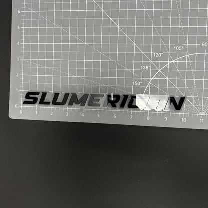 1PC SLUMERICAN 3D Acrylic Badge - Car Truck Emblem Fender Tailgate Trunk Sticker