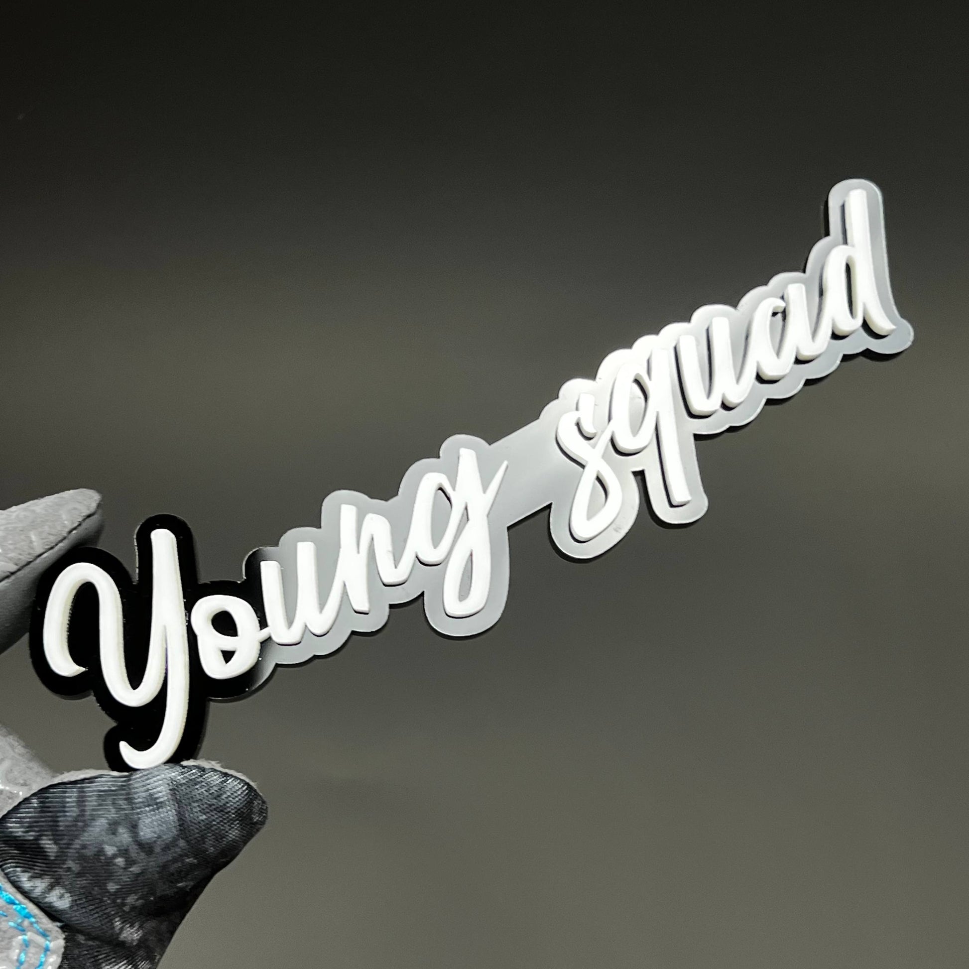 1PC Young squad 3D Acrylic Badge - Car Truck Emblem Fender Sticker