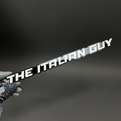 1PC THE ITALIAN GUY 3D Acrylic Badge - Car Truck Emblem Fender Sticker