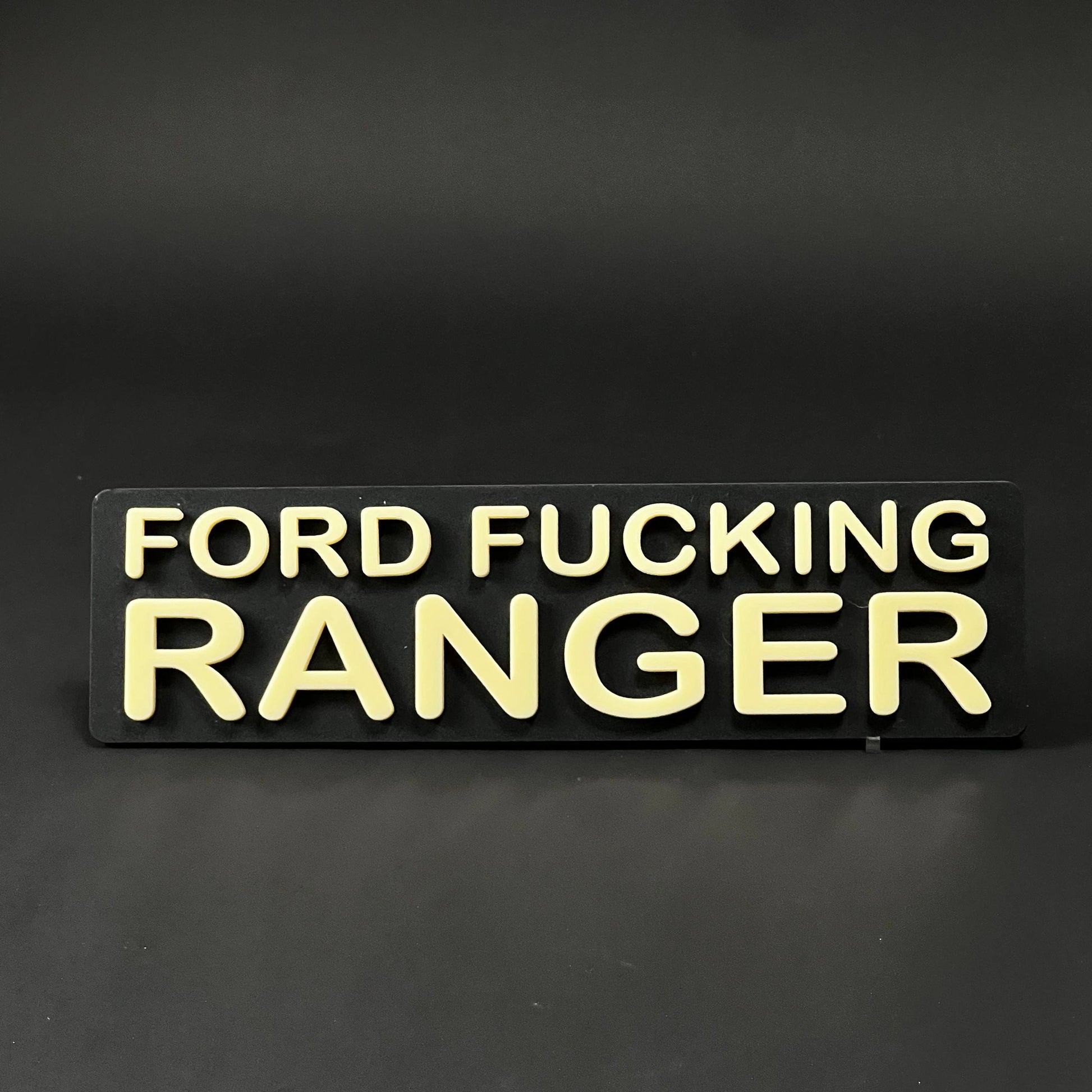 1PC FORD FUCKING RANGER 3D Acrylic Badge - Car Truck Emblem Fender Sticker