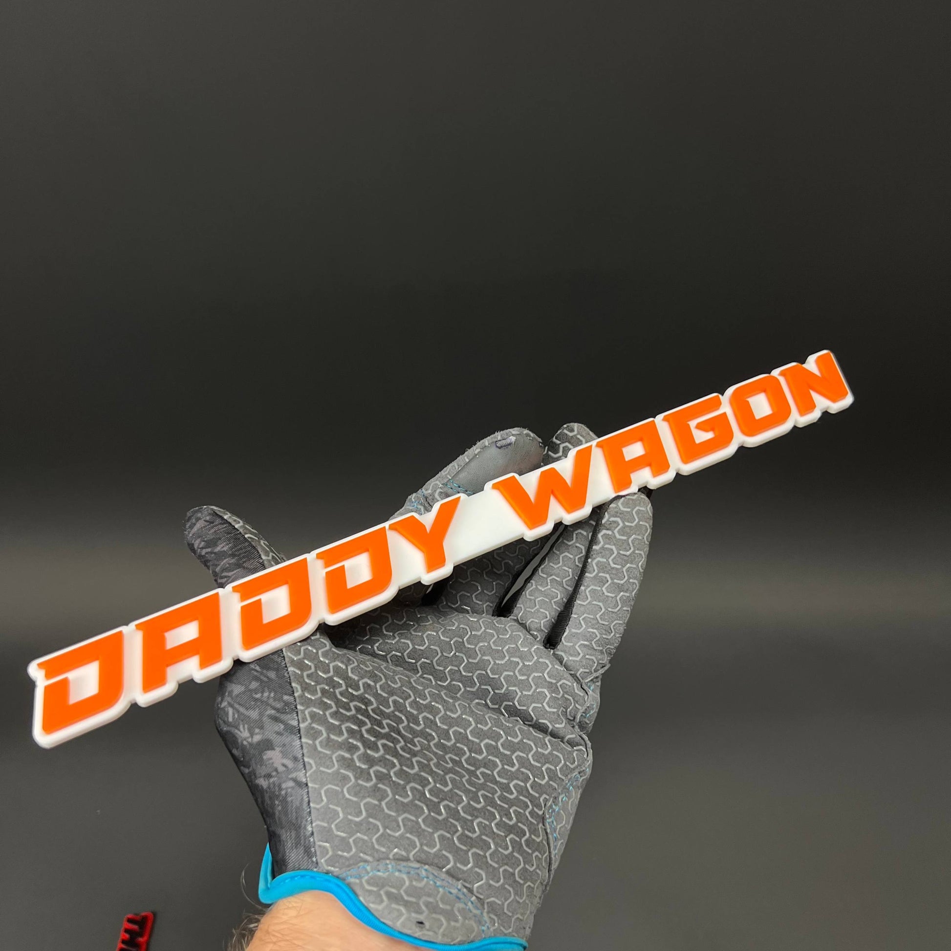 1PC DADDY WAGON 3D Acrylic Badge - Car Truck Emblem Fender Sticker