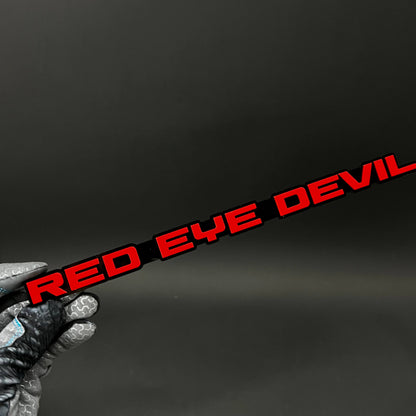 1PC RED EYE DEVIL 3D Acrylic Badge - Car Truck Emblem Fender Sticker