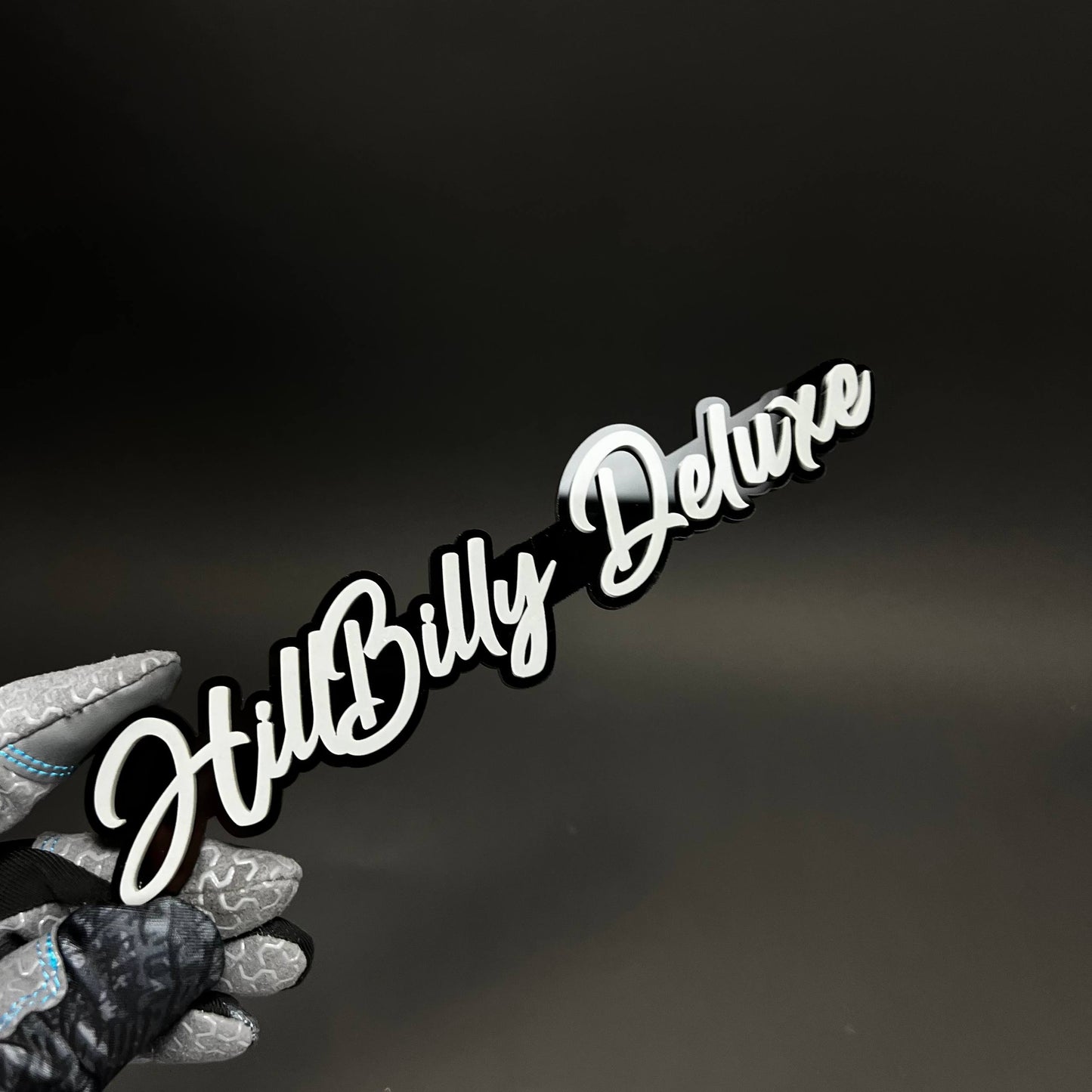 1PC HillBilly Deluxe 3D Acrylic Badge - Car Truck Emblem Fender Sticker