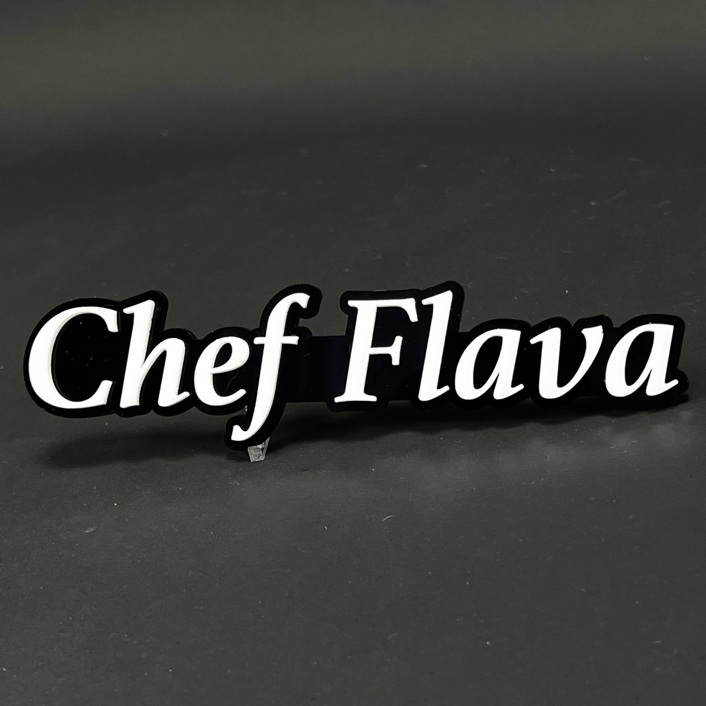 1PC Chef Flava 3D Acrylic Badge - Car Truck Emblem Fender Tailgate Trunk Sticker