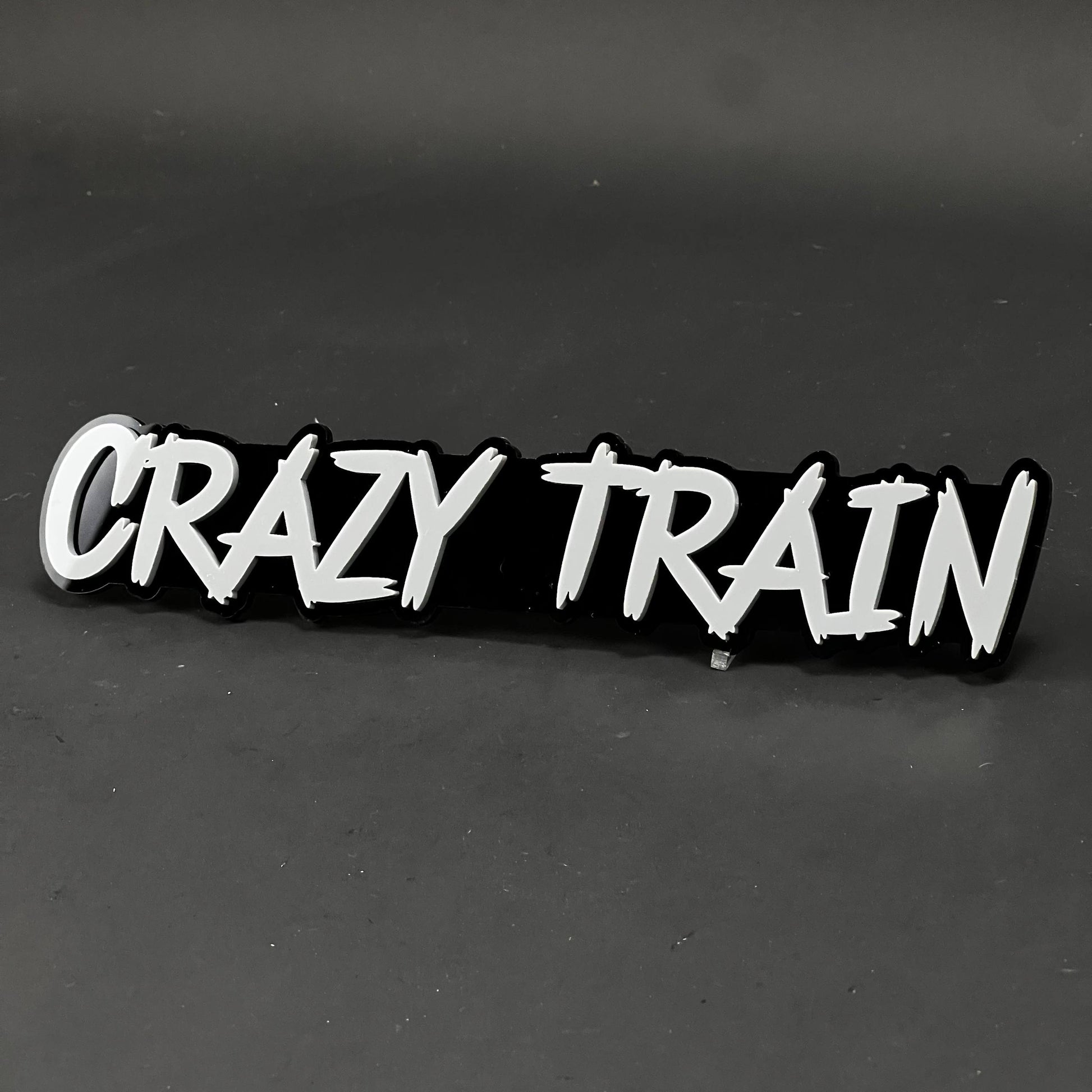 1PC Crazy Train 3D Acrylic Badge - Car Truck Emblem Fender Sticker