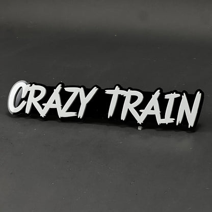 1PC Crazy Train 3D Acrylic Badge - Car Truck Emblem Fender Sticker