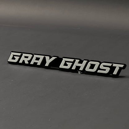 1PC GRAY GHOST 3D Acrylic Badge - Car Truck Emblem Fender Tailgate Trunk Sticker
