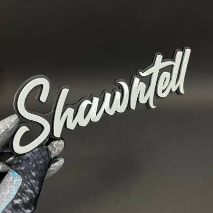 1PC Shawntell 3D Acrylic Badge - Car Truck Emblem Fender Tailgate Trunk Sticker