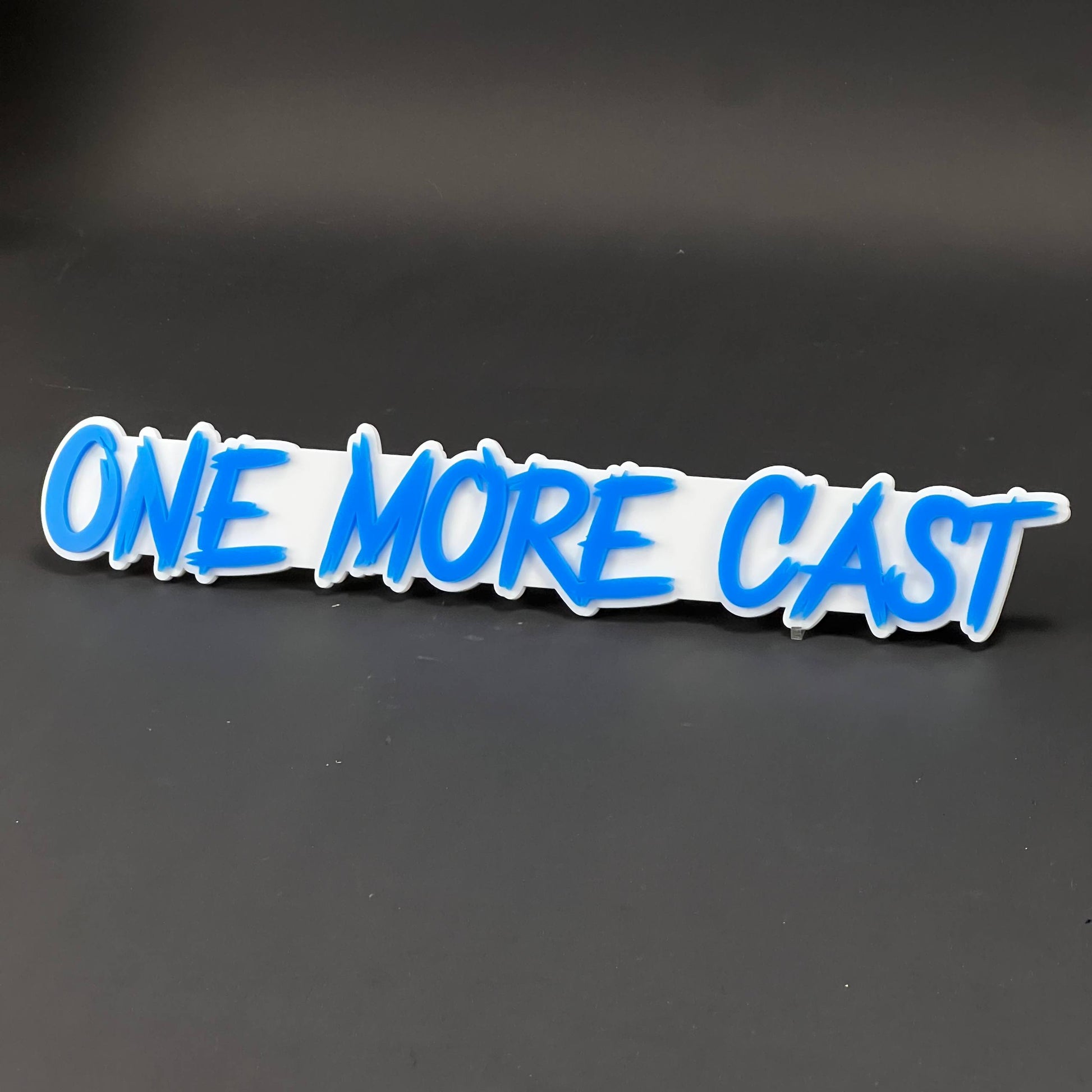 1PC ONE MORE CAST 3D Acrylic Badge - Car Truck Emblem Fender Sticker