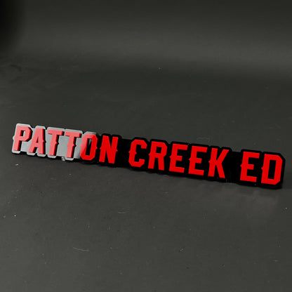 1PC PATTON CREEK ED 3D Acrylic Badge - Car Truck Emblem Fender Sticker