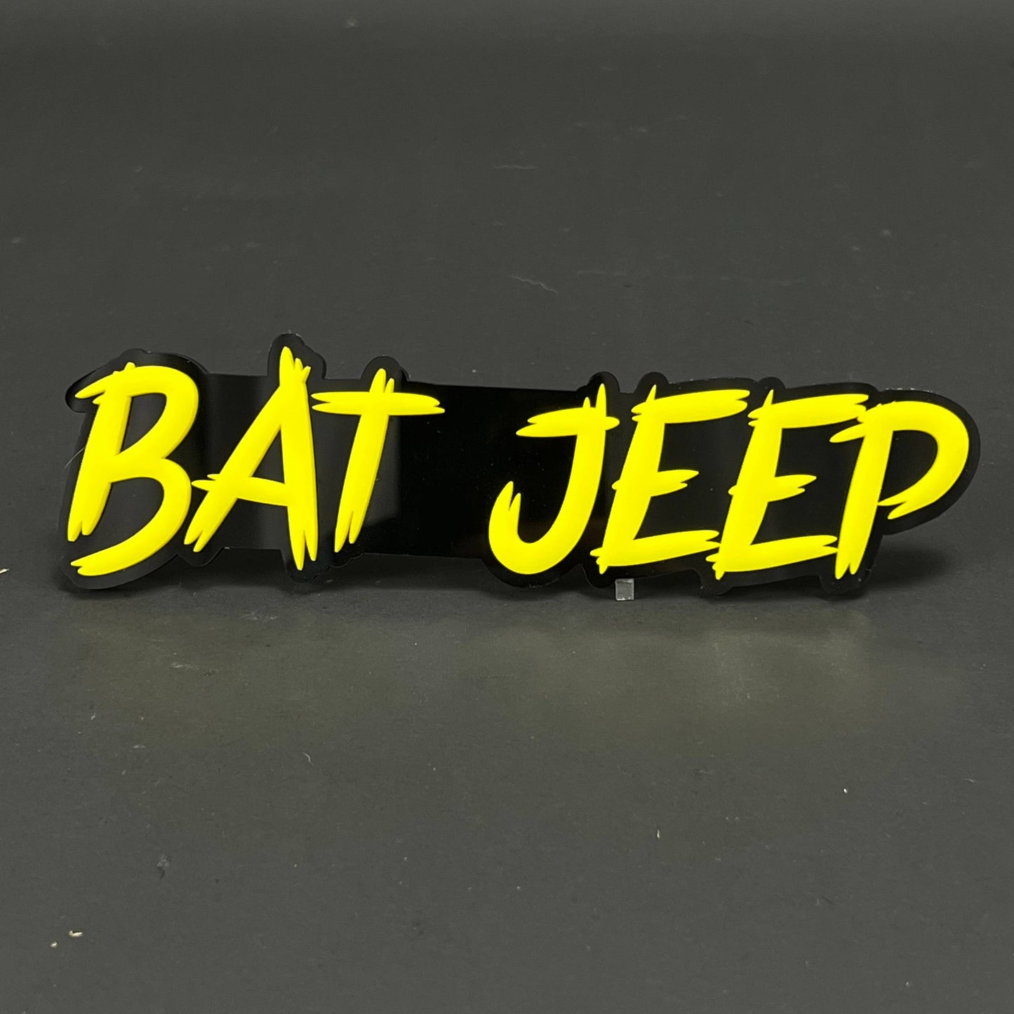 1PC BAT JEEP 3D Acrylic Badge - Car Truck Emblem Fender Tailgate Trunk Sticker