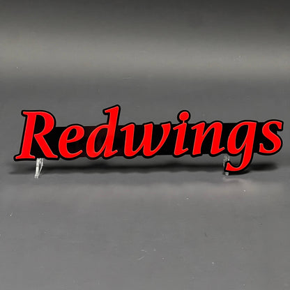 1PC Redwings 3D Acrylic Badge - Car Truck Emblem Fender Tailgate Trunk Sticker