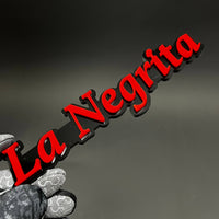 1PC La Negrita 3D Acrylic Badge - Car Truck Emblem Fender Tailgate Trunk Sticker