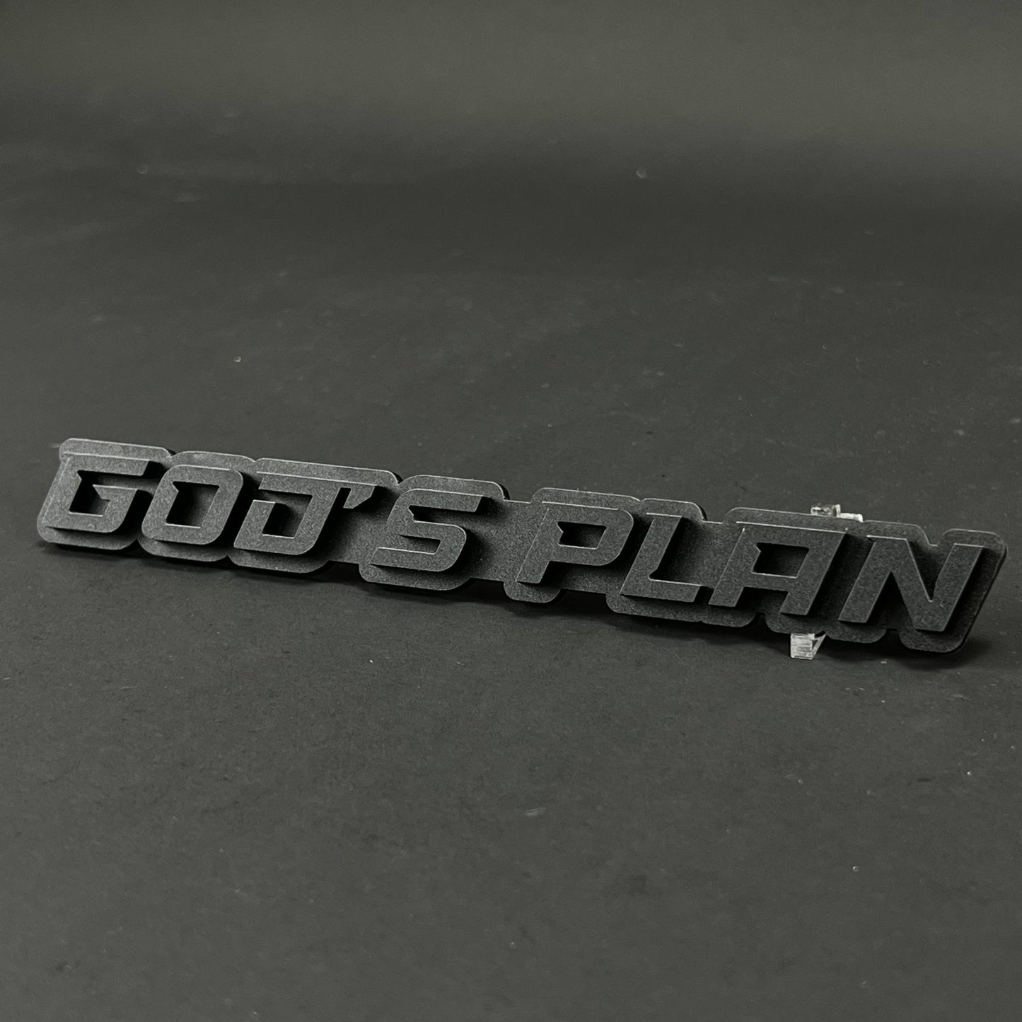 1PC GOD'S PLAN 3D Acrylic Badge - Car Truck Emblem Fender Tailgate Trunk Sticker