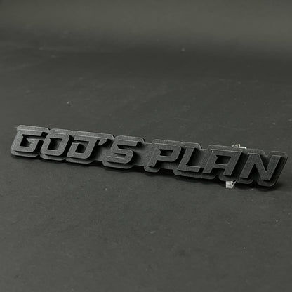 1PC GOD'S PLAN 3D Acrylic Badge - Car Truck Emblem Fender Tailgate Trunk Sticker