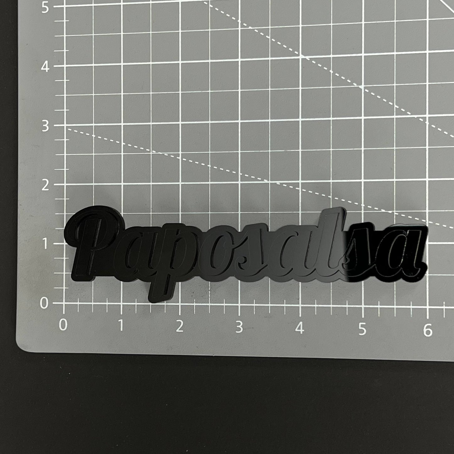 1PC Paposalsa 3D Acrylic Badge - Car Truck Emblem Fender Tailgate Trunk Sticker