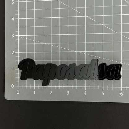 1PC Paposalsa 3D Acrylic Badge - Car Truck Emblem Fender Tailgate Trunk Sticker