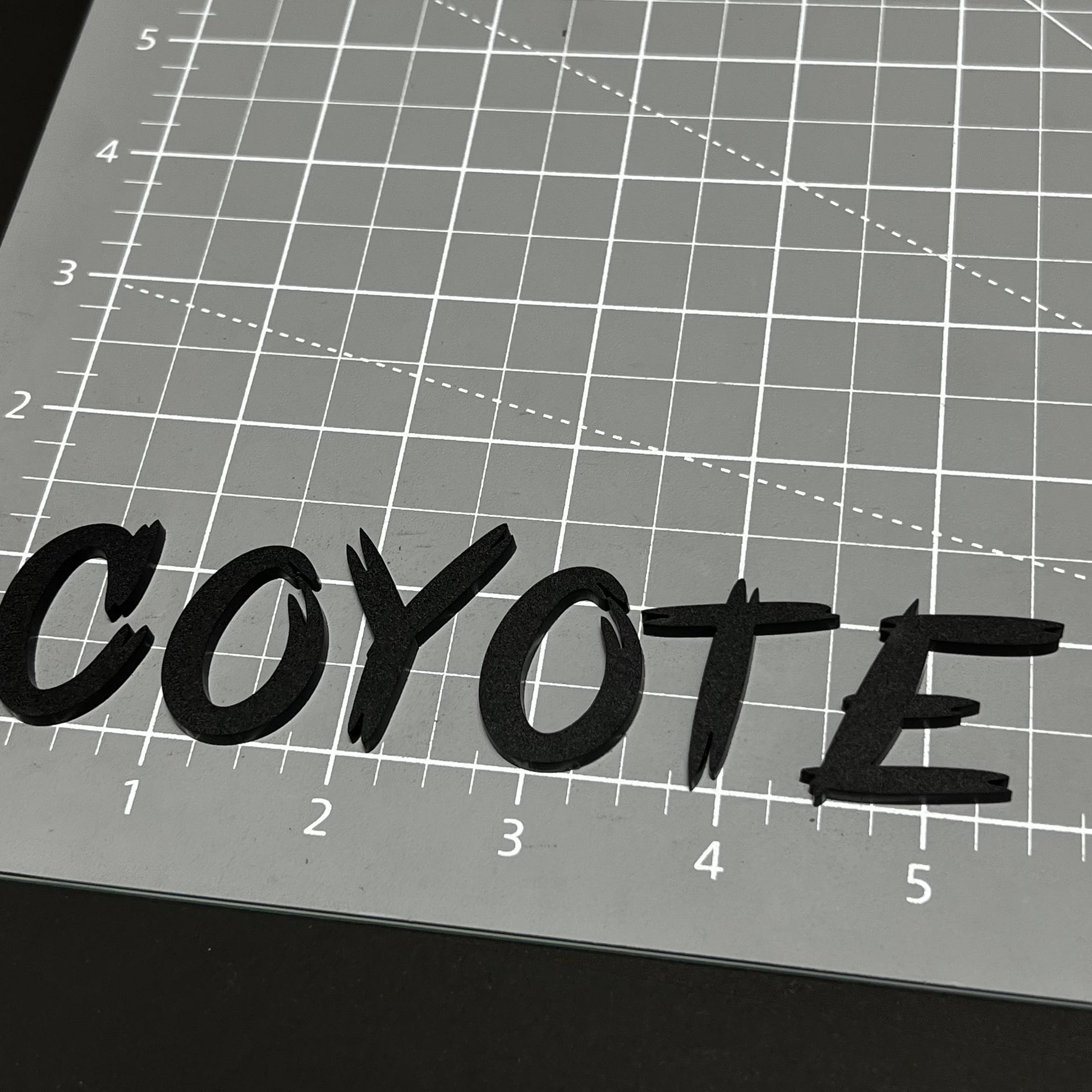 1PC COYOTE 3D Acrylic Badge - Car Truck Emblem Fender Tailgate Trunk Sticker