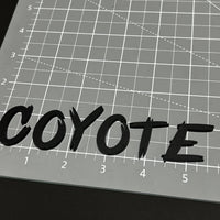 1PC COYOTE 3D Acrylic Badge - Car Truck Emblem Fender Tailgate Trunk Sticker