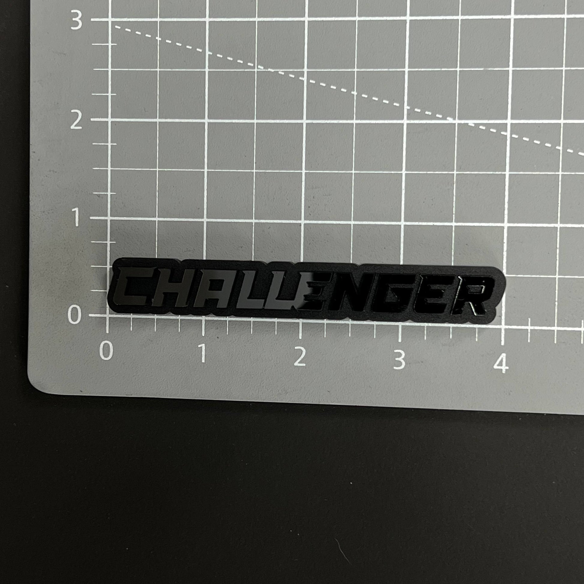 1PC CHALLENGER 3D Acrylic Badge - Car Truck Emblem Fender Tailgate Trunk Sticker