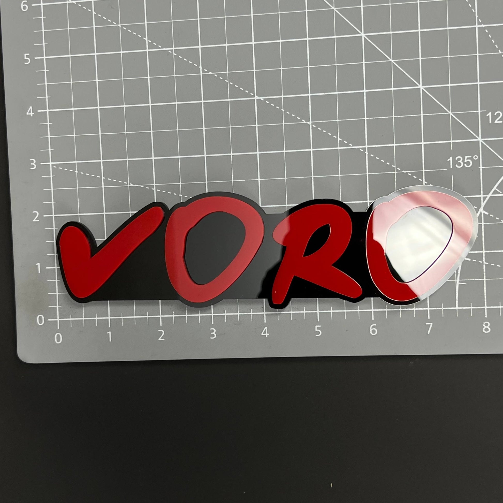 1PC VORO 3D Acrylic Badge - Car Truck Emblem Fender Tailgate Trunk Sticker