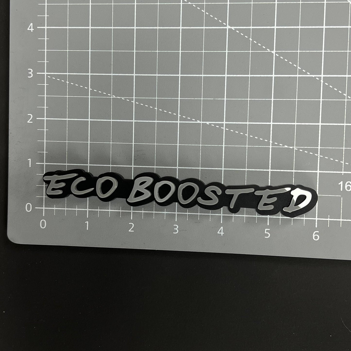 1PC ECO BOOSTED 3D Acrylic Badge - Car Truck Emblem Fender Sticker