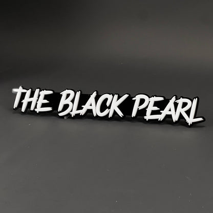 1PC THE BLACK PEARL 3D Acrylic Badge - Car Truck Emblem Fender Sticker