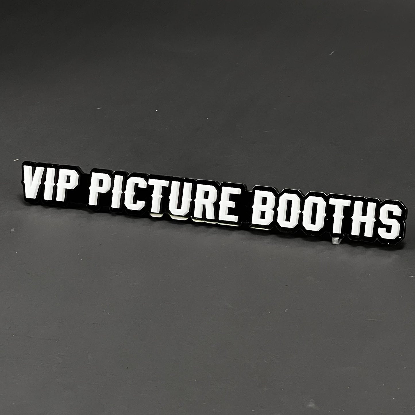 1PC VIP PICTURE BOOTHS 3D Acrylic Badge - Car Truck Emblem Fender Sticker
