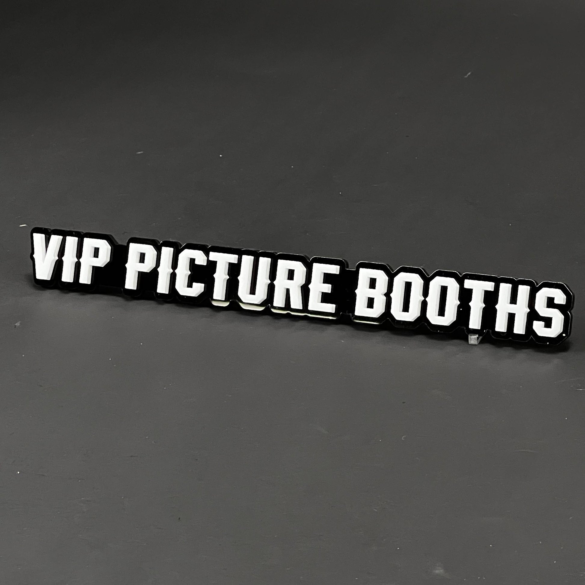 1PC VIP PICTURE BOOTHS 3D Acrylic Badge - Car Truck Emblem Fender Sticker